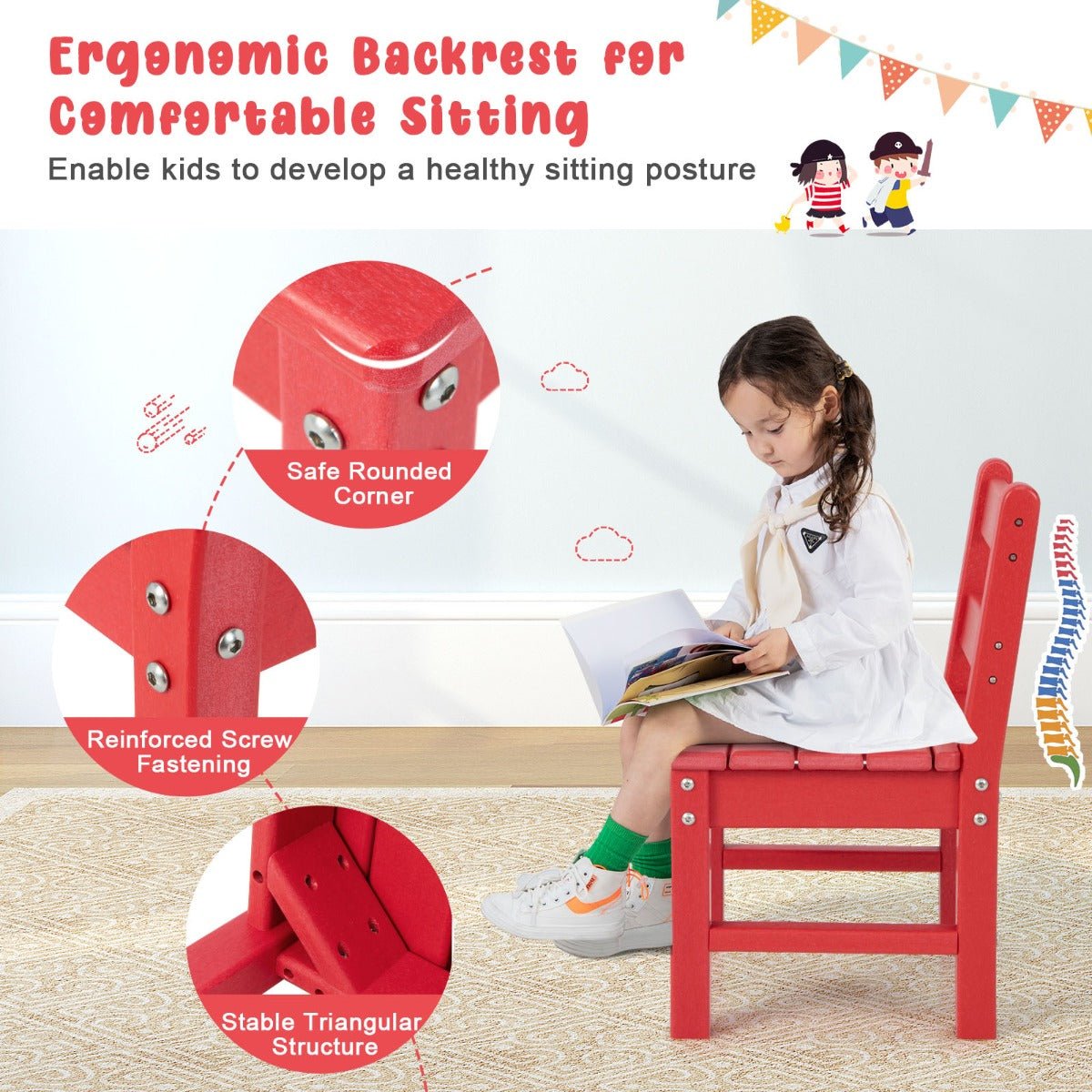 Get Ready for Adventures with the Red Kids Table Set