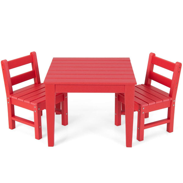Red 3-Piece Kids Table & Chairs Set: Where Play Begins