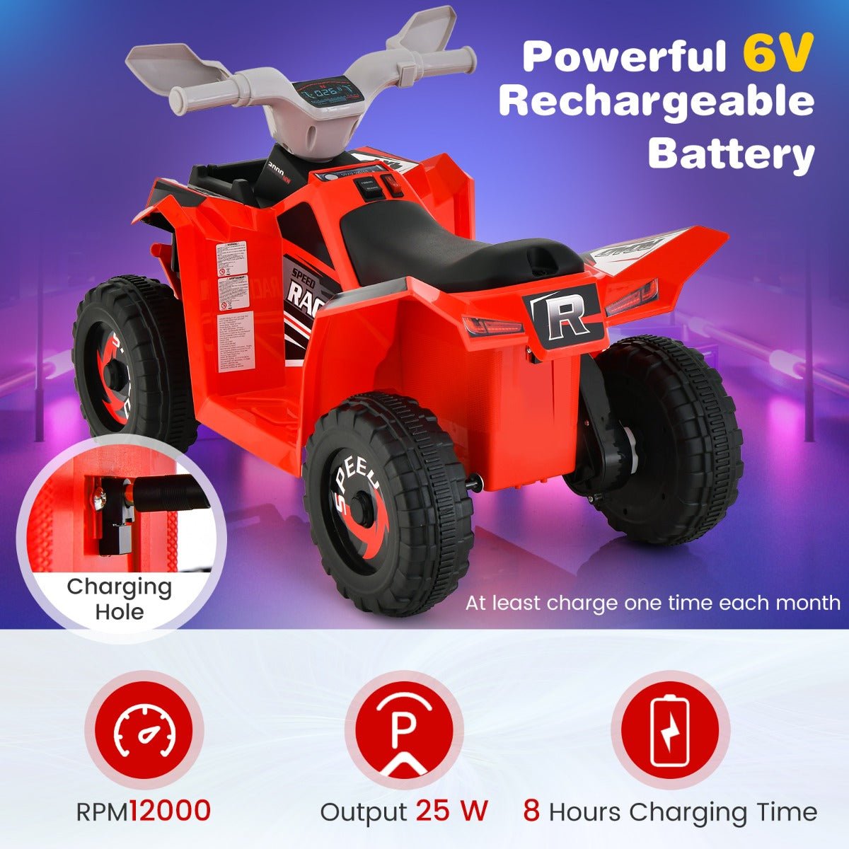 Scarlet Speedster: Electric ATV