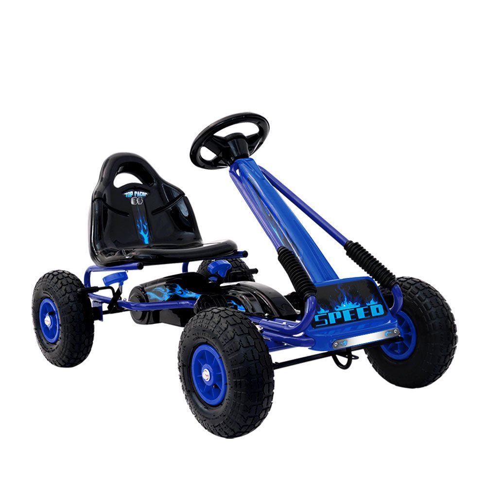 Ride on Toys for Kids Rigo Pedal Go Kart Blue | Kids Mega Mart | Shop Now!