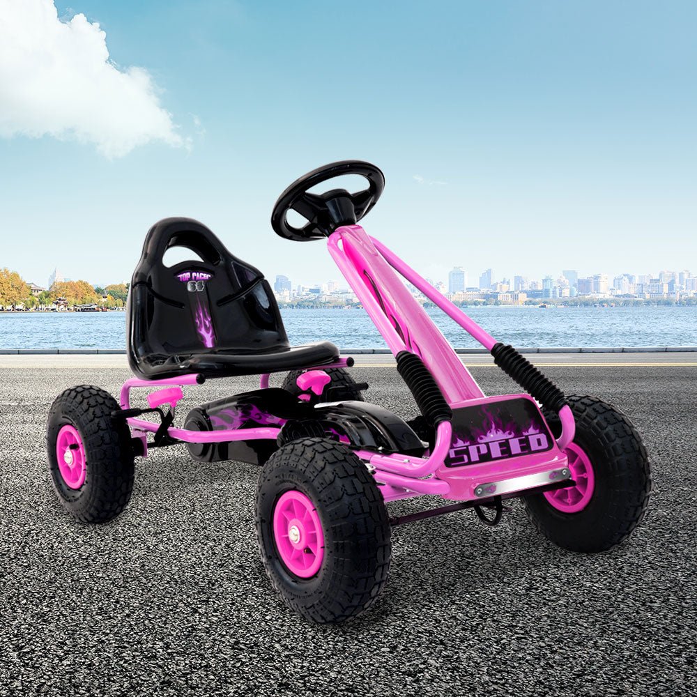 Shop Outdoor Toys Rigo Kids Pedal Go Kart Pink Australia Shop Outdoor Toys Rigo Kids Pedal Go Kart Pink Australia