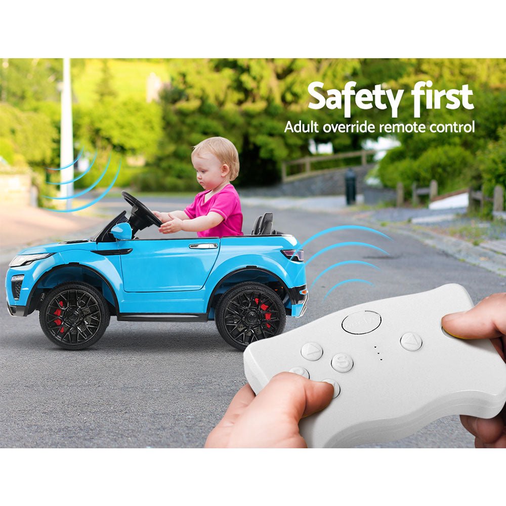 Blue 12V battery-operated Rigo Ride On Car Toy for kids, perfect for home playtime. Blue 12V battery-operated Rigo Ride On Car Toy for kids, perfect for home playtime.