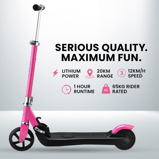 Pink Rovo Kids Hyper Electric Scooter for fun play at home, designed for children.