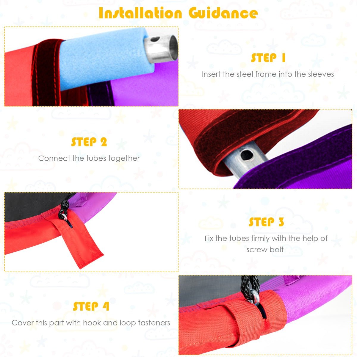 Colourful Round Platform Swing: Outdoor Happiness for Kids with Pillow Colourful Round Platform Swing: Outdoor Happiness for Kids with Pillow