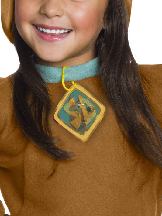 Scooby Doo kids costume with badge animation for fun and imaginative play at home.