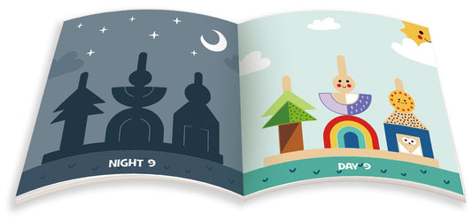 Shadow stacking game for kids creative play at home - build and balance shapes.