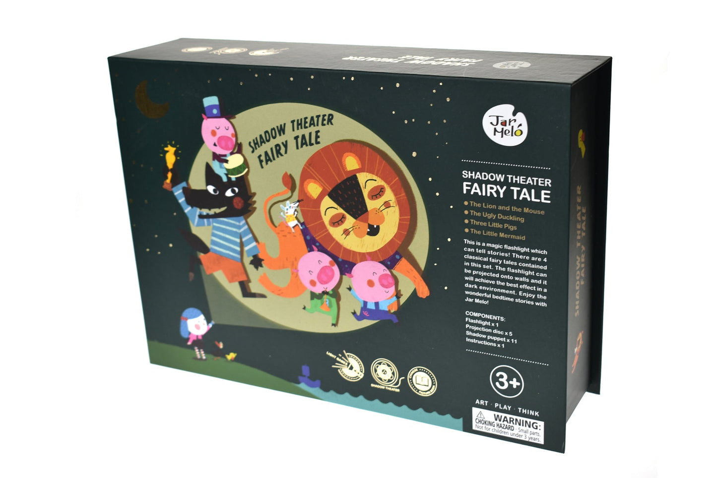Interactive shadow theater flashlight for kids storytelling, sparking imagination and creativity at home.