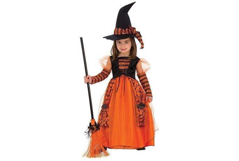 Girls Halloween costume with enchanting sparkle design for magical playtime at home.