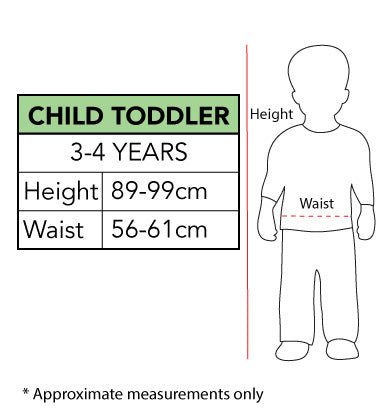 Size Chart Kids Spider-Man Web-Slinging Deluxe Costume