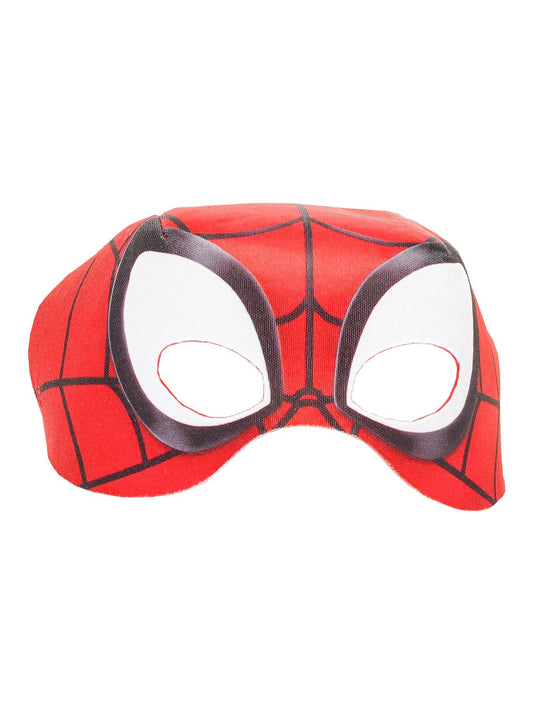 Kids Spiderman costume set with mask, gloves, watch, and toy spider for imaginative play