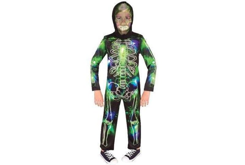 Spooky Glow In The Dark Skeleton Costume Child