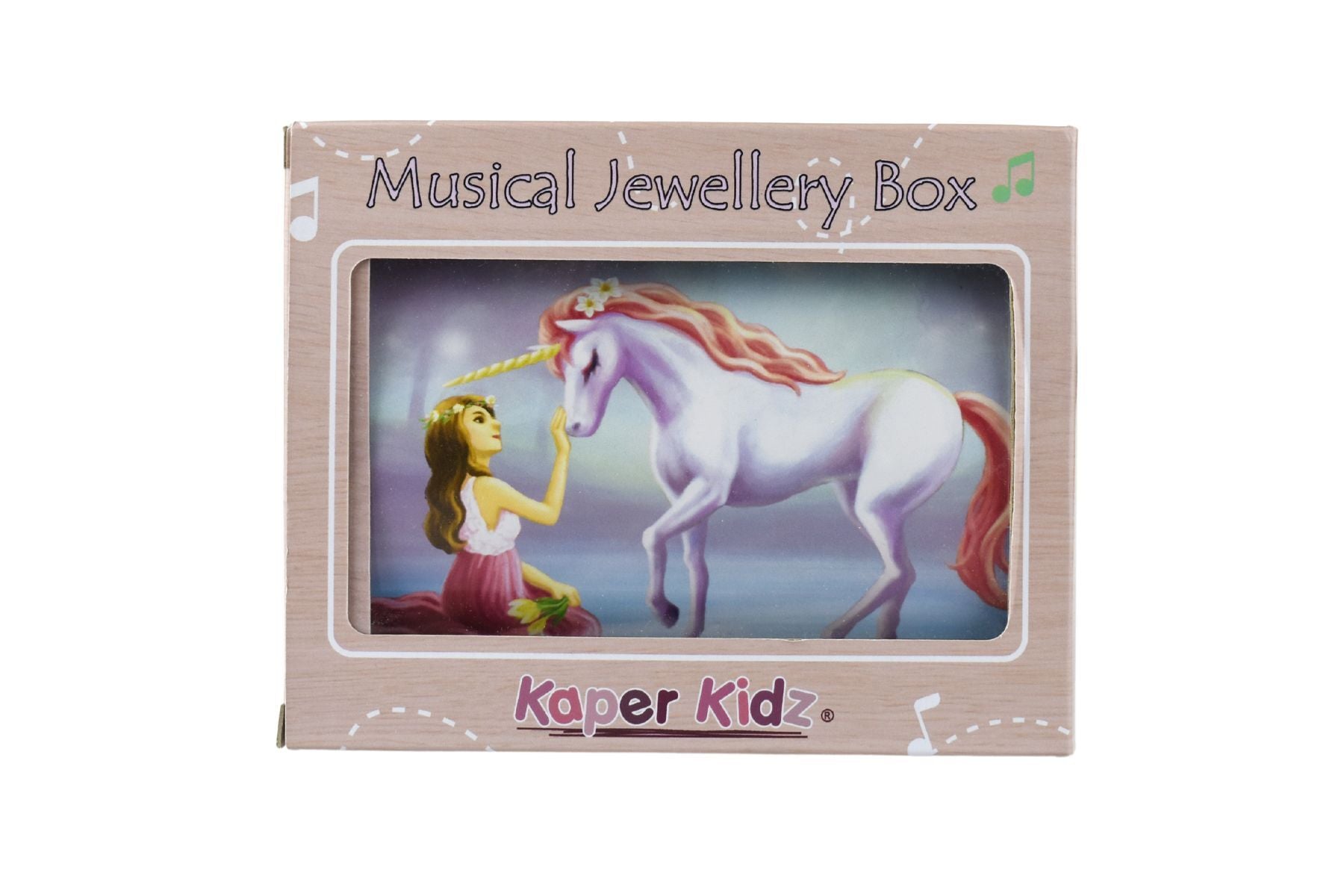 Packaging View of Sugarplum Unicorn Dome Music Jewellery Box