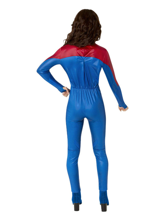 Supergirl DC Comics Deluxe costume for ladies, perfect for superhero-themed parties and playtime.