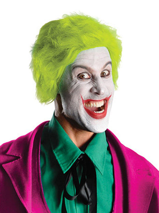 Joker 1966 adult costume, from DC Comics collectors edition, ideal for childrens dress-up play.