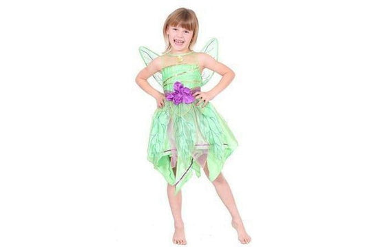 Disney Tinker Bell Crystal child fairy costume with wings for magical playtime adventures.