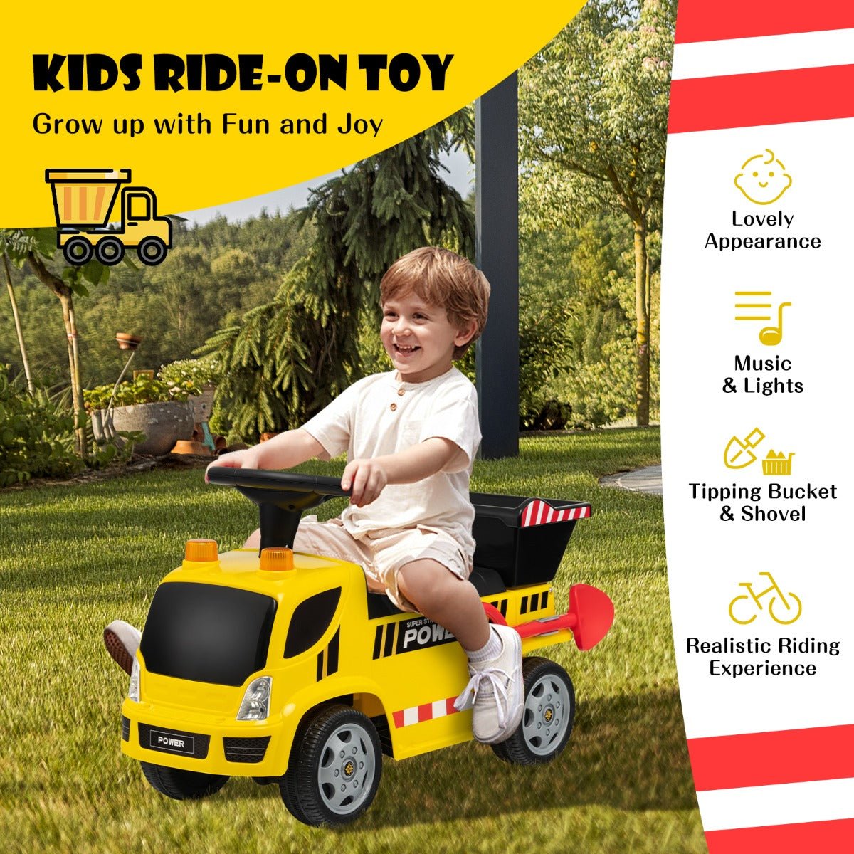 Yellow Toy Truck for Toddlers - Your Child's Dream Ride