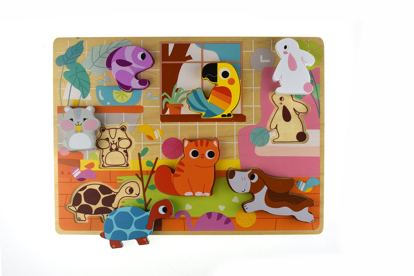 Tooky Toy Chunky Puzzle Pet | Educational animal puzzle for engaging, hands-on learning at home.