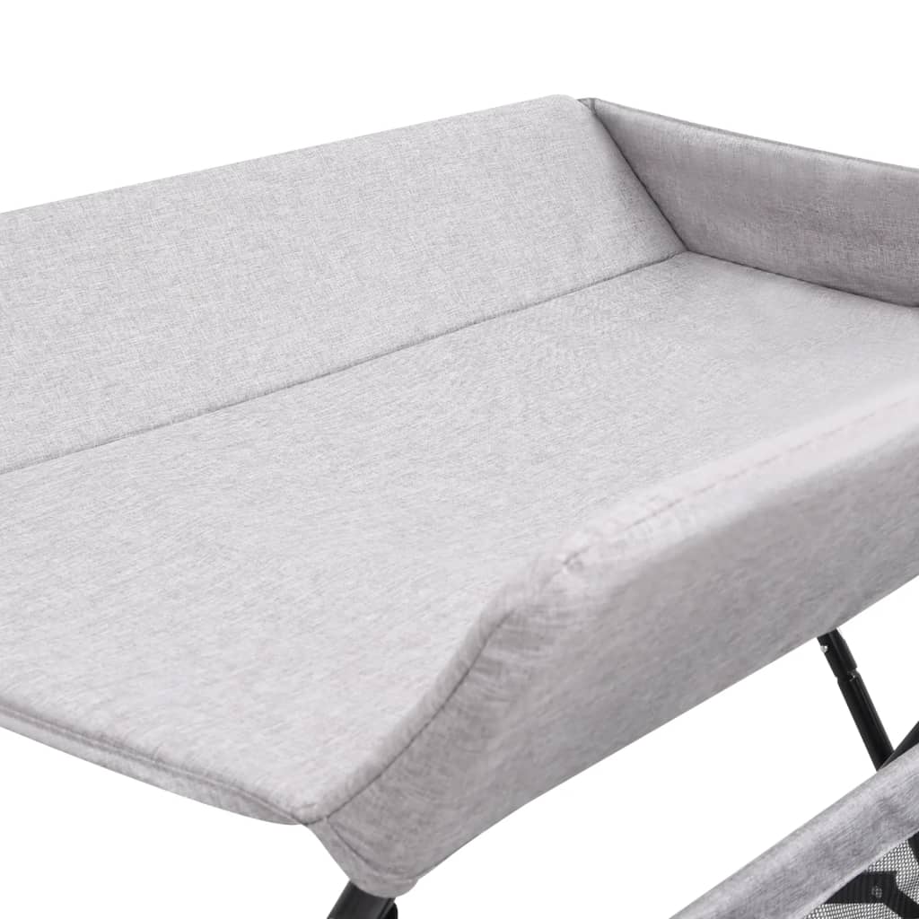 Versatile Light Grey Changing Table with Compartments - Kids Mega Mart