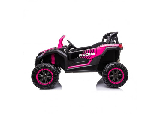 Wave 100 Kids 12V E-Buggy Ride On Pink - Electric toy car for outdoor fun.