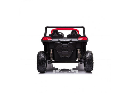 Wave 100 Kids 12V E-Buggy Ride On in vibrant red for exciting home adventures.