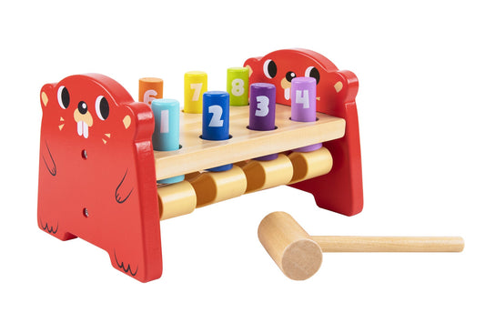 Colorful Whack-A-Mole game for kids fun playtime, enhancing hand-eye coordination skills.