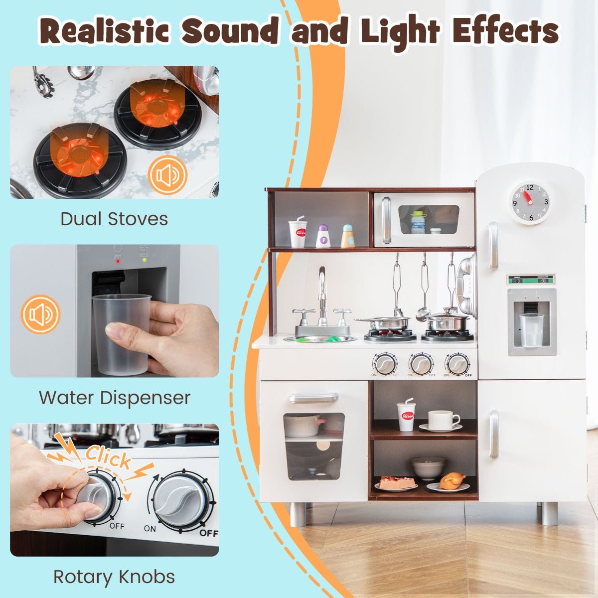 Interactive Kitchen Playtime: Real Effects