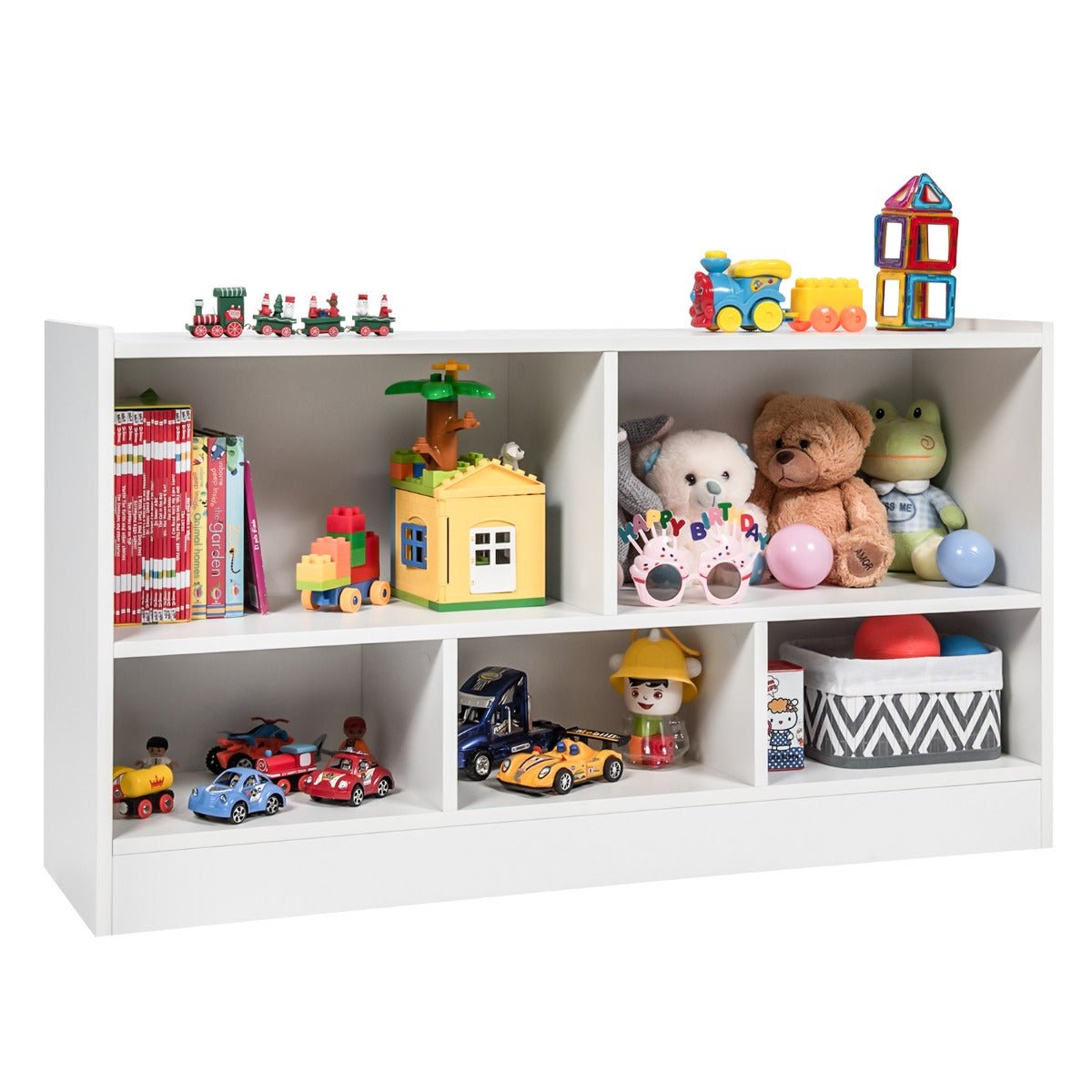 All-in-One Bookcase and Toy Organizer for Kids
