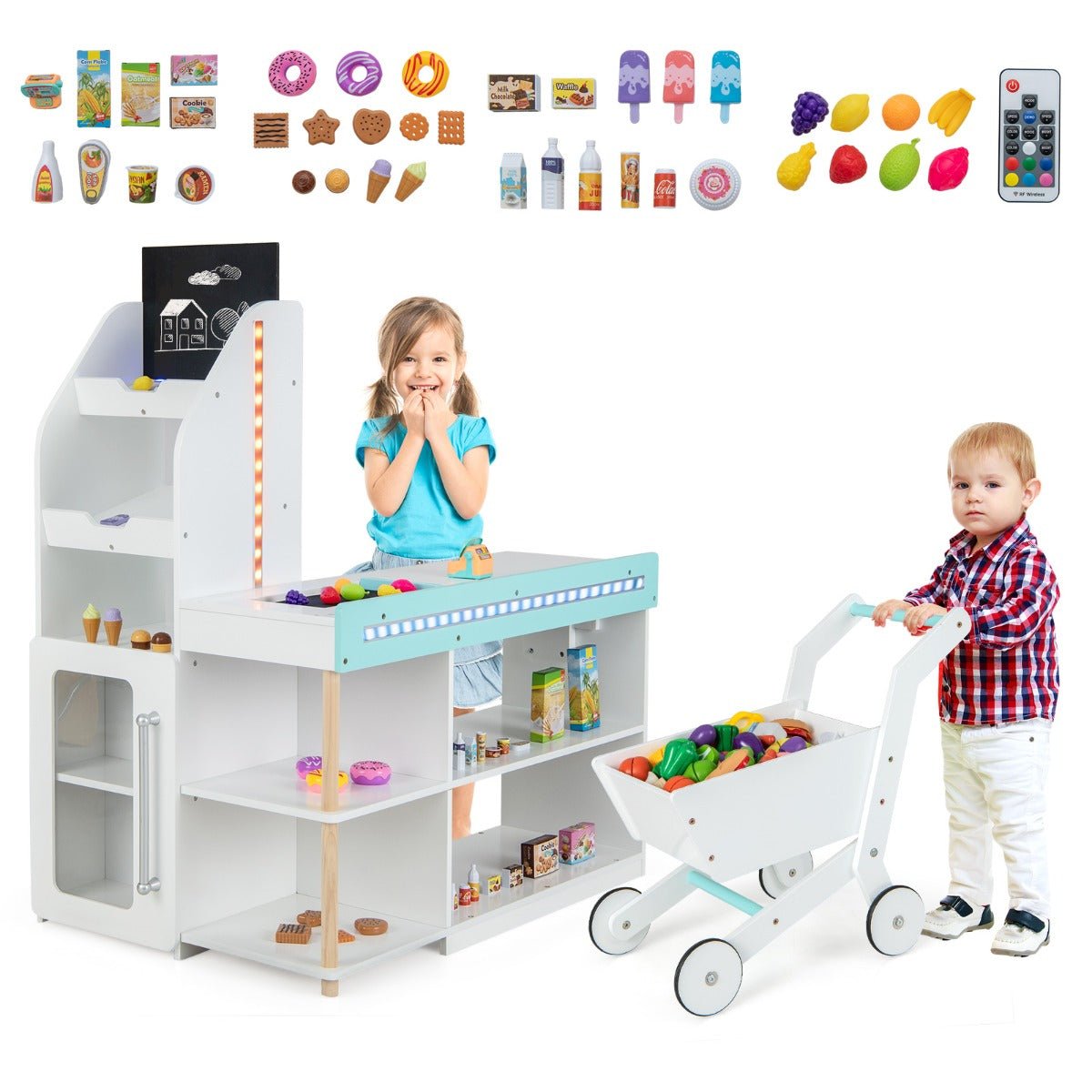 Fresh Produce Pretend Play with 39 Accessories