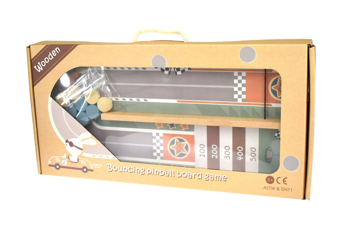 Wooden pinball game with sling mechanism for interactive play, perfect for kids home entertainment. Wooden pinball game with sling mechanism for interactive play, perfect for kids home entertainment.