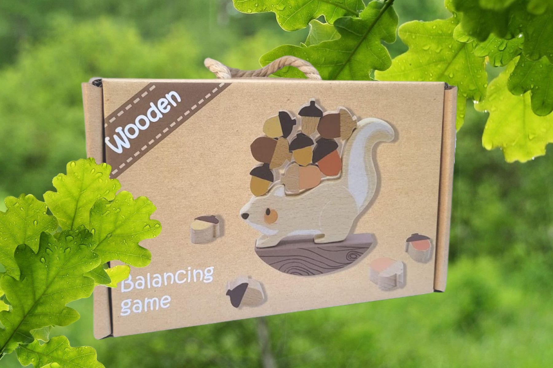 Wooden Squirrel Balancing Game - Kids Mega Mart
