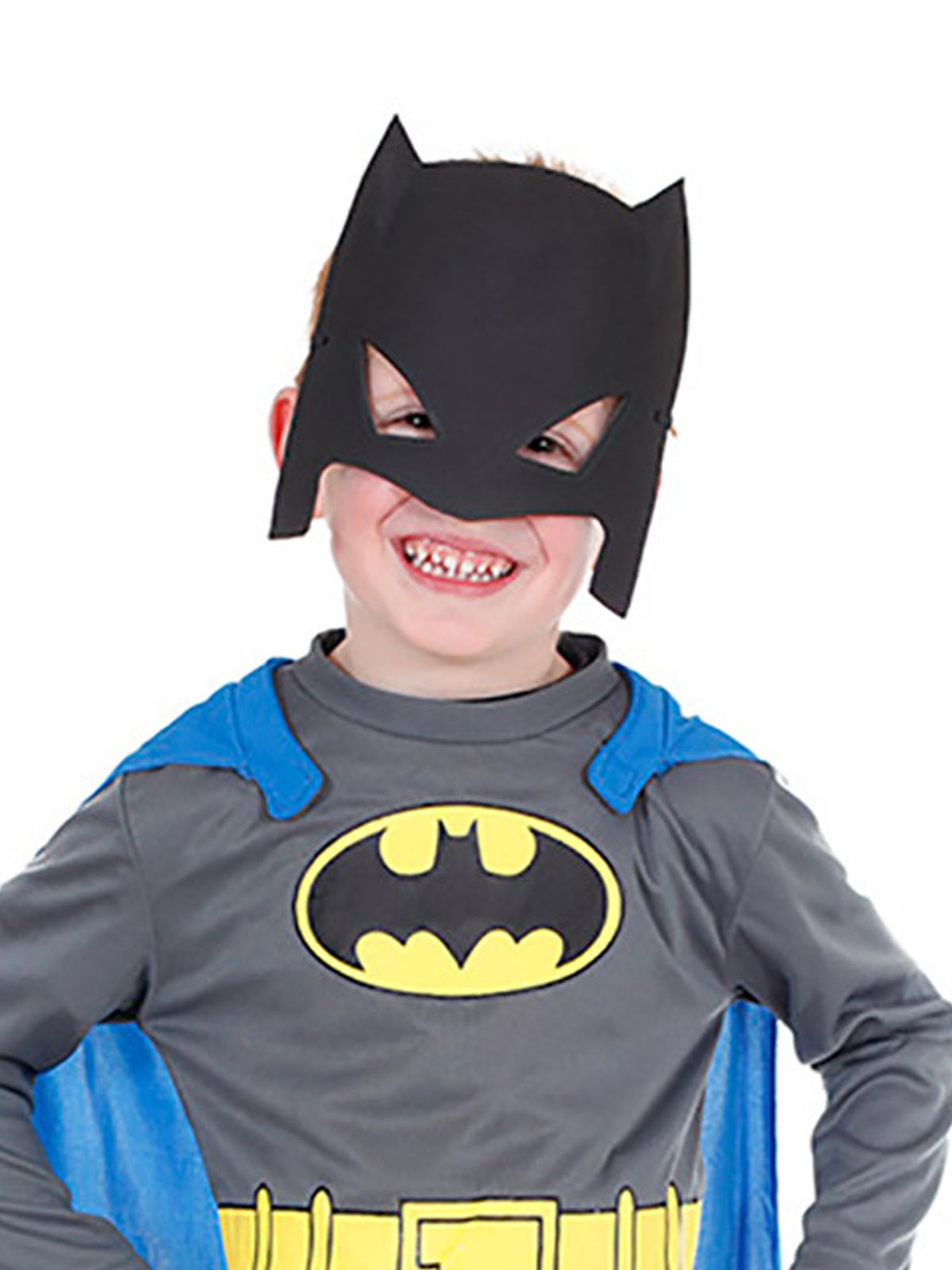 Childrens Batman classic costume - Official DC Comics superhero outfit for imaginative play at home.