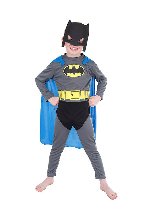 Kids Batman Classic Costume - Official DC Comics Superhero Outfit for Home Dress-up