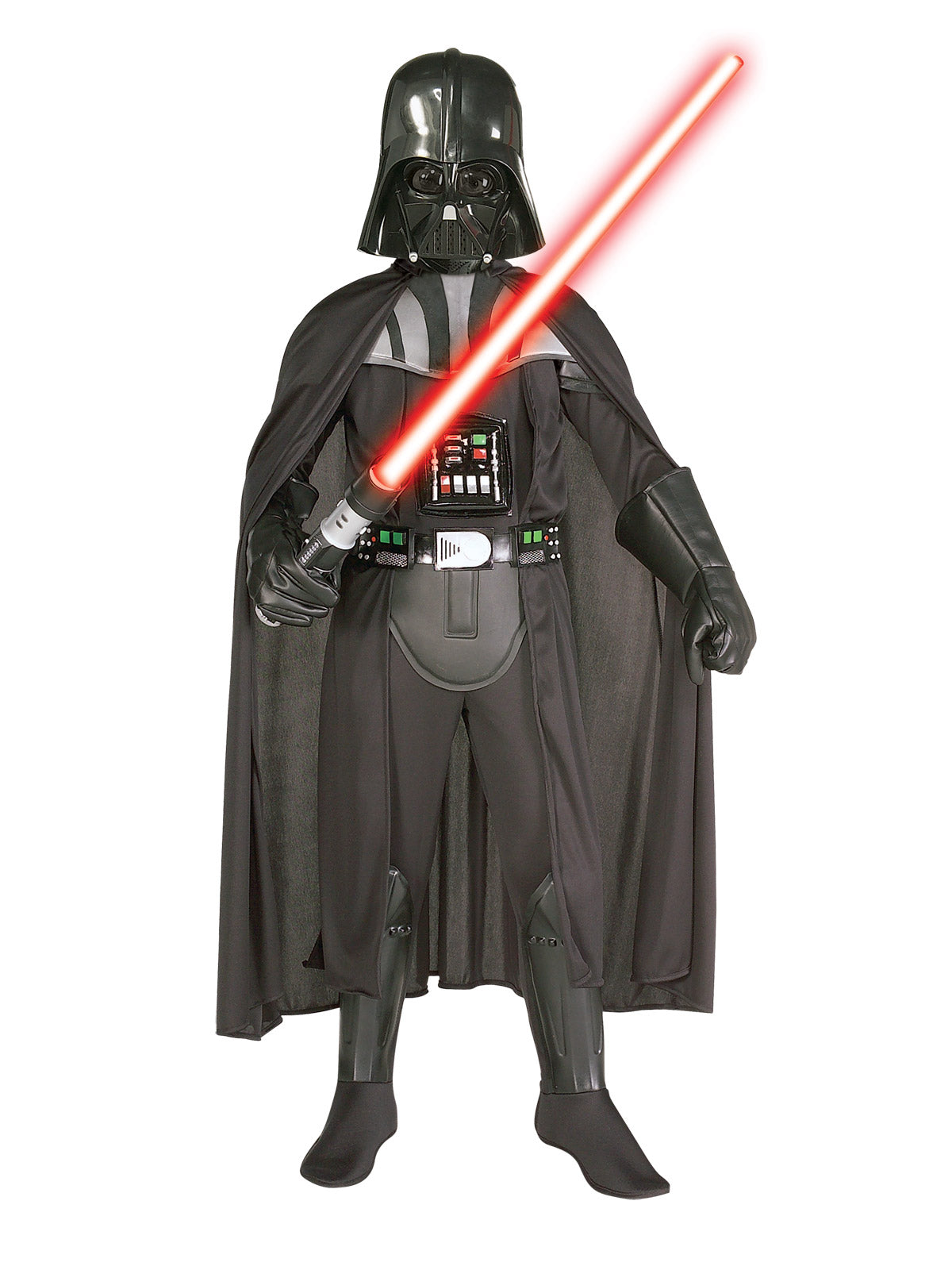 Darth Vader kids costume with mask, officially licensed for Star Wars fans at home.