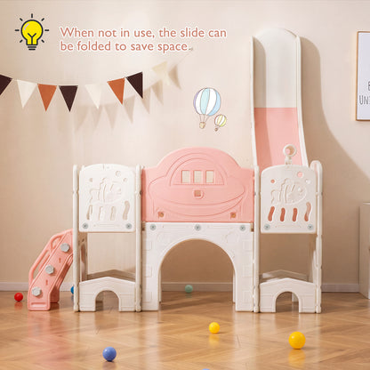 Pink 10-in-1 Toddler Slide Set | Whiteboard & Telescope