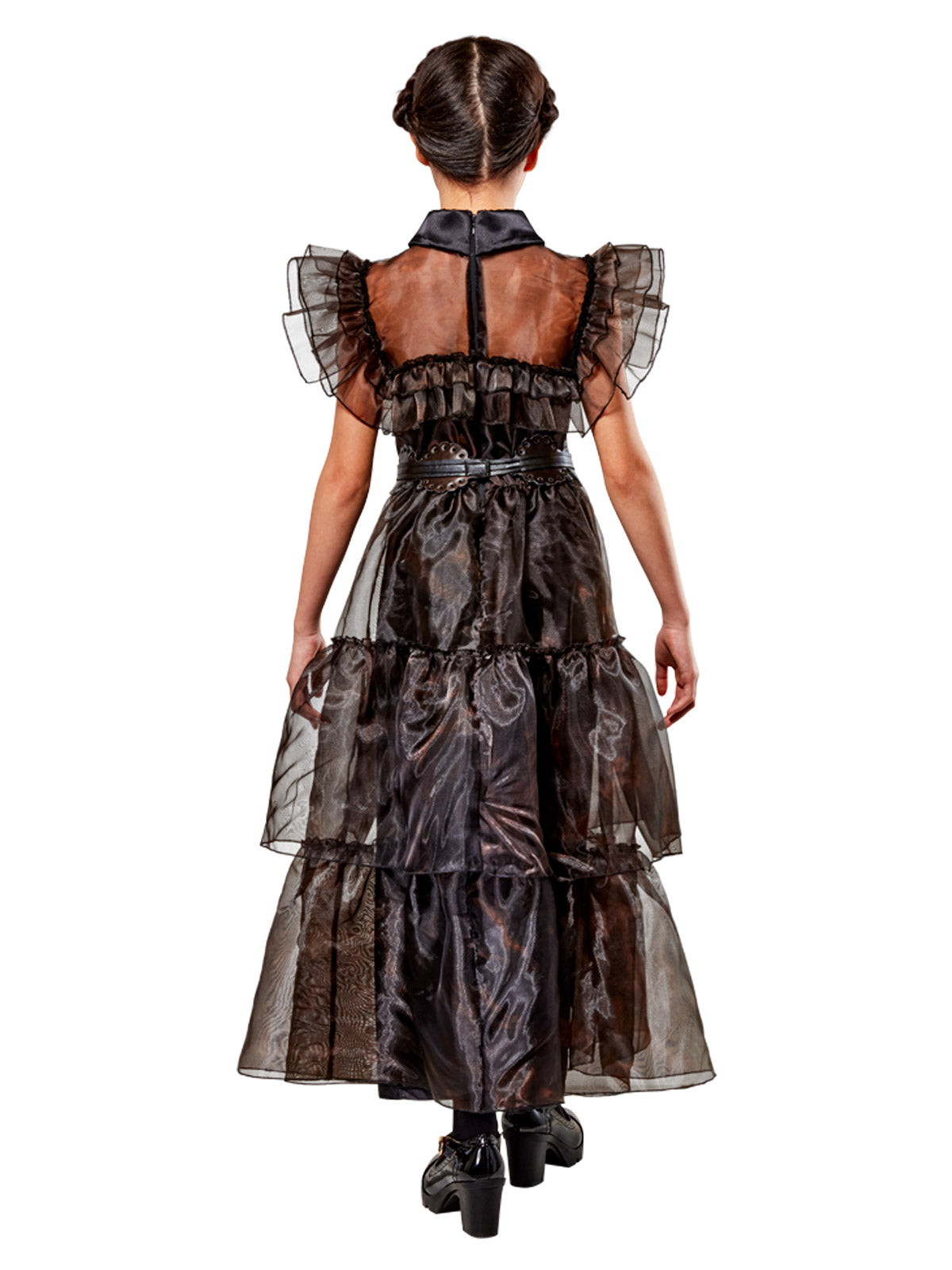 Wednesday Rave'n Black Dress Costume | Tulle Frills & Belt