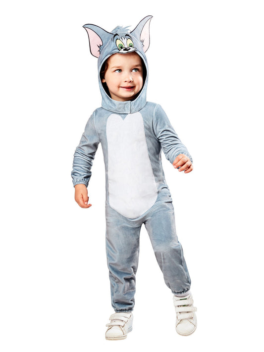 Tom and Jerry kids Tom Cat costume for playful dress-up fun at home.