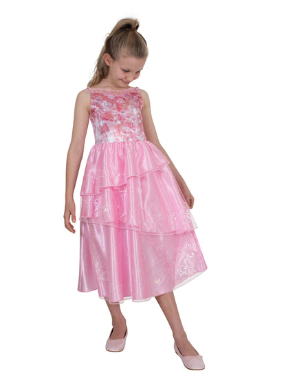 Girls Glinda Pink Bubble Dress Costume, perfect for dress up play at home.