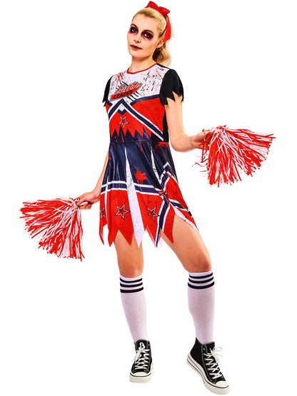 ZOMBIE CHEERLEADER COSTUME ADULT