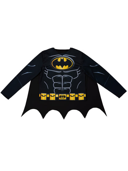 BATMAN COSTUME TOP CAPE & MASK ADULT