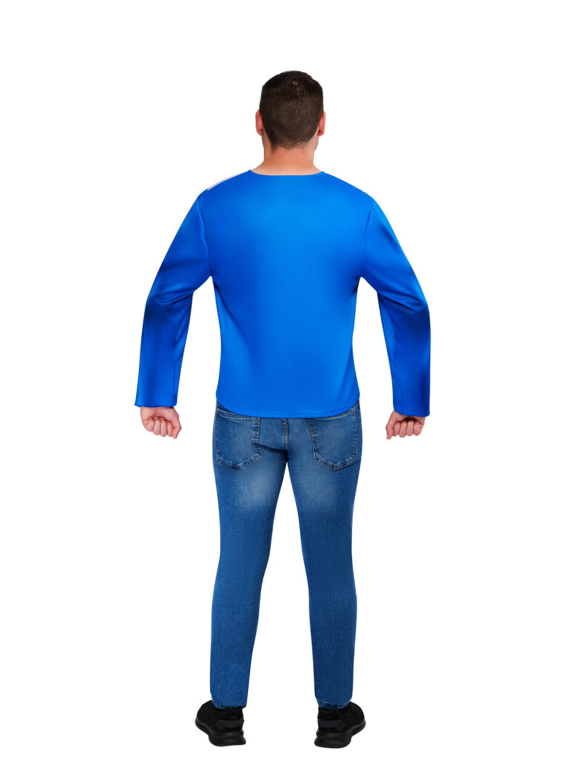SUPERMAN COSTUME TOP & CAPE ADULT