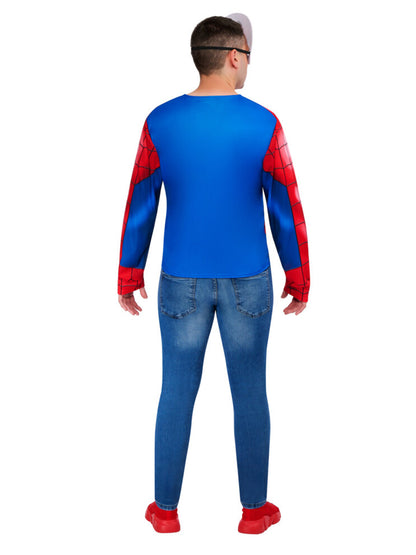 SPIDER-MAN COSTUME TOP & MASK ADULT