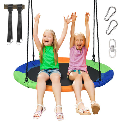 100cm Flying Saucer Tree Swing | Colorful 600D Oxford Fabric