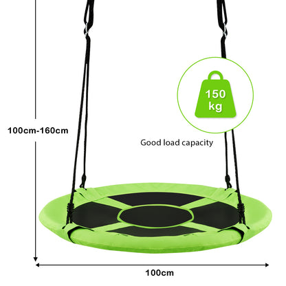 Green 100cm Flying Saucer Tree Swing | 300kg Capacity
