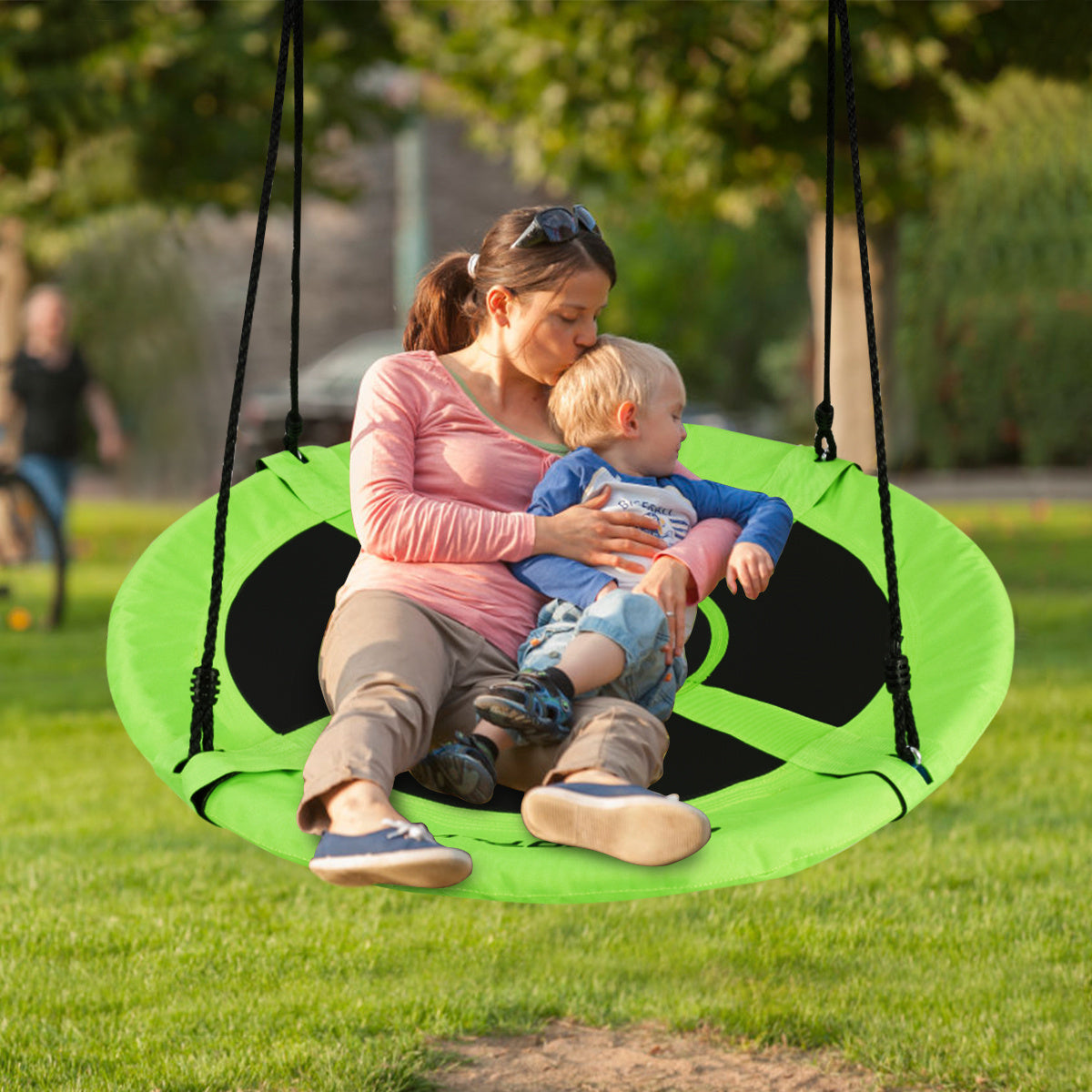 Green 100cm Flying Saucer Tree Swing | 300kg Capacity