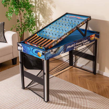 Blue 10 In 1 Combo Multi Game Table Set | All Accessories Included