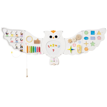 11 In 1 White Owl Activity Wall Busy Board | Kids 3+ Years