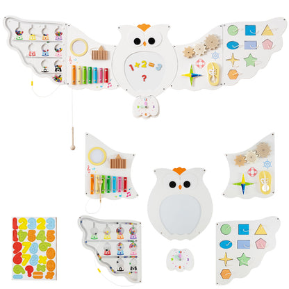 11 In 1 White Owl Activity Wall Busy Board | Kids 3+ Years