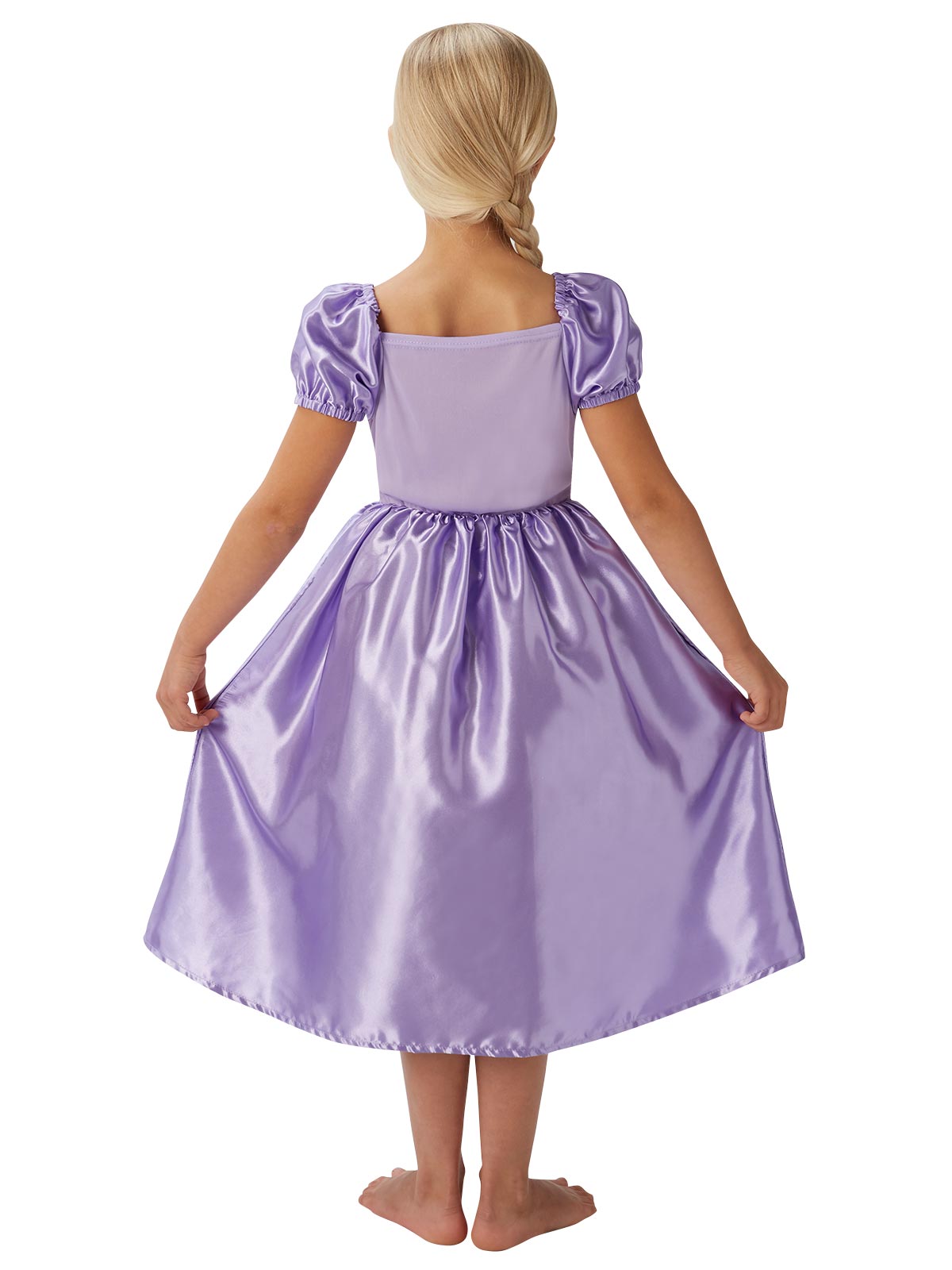 Rapunzel Purple Satin Costume | Disney Princess Dress with Bow