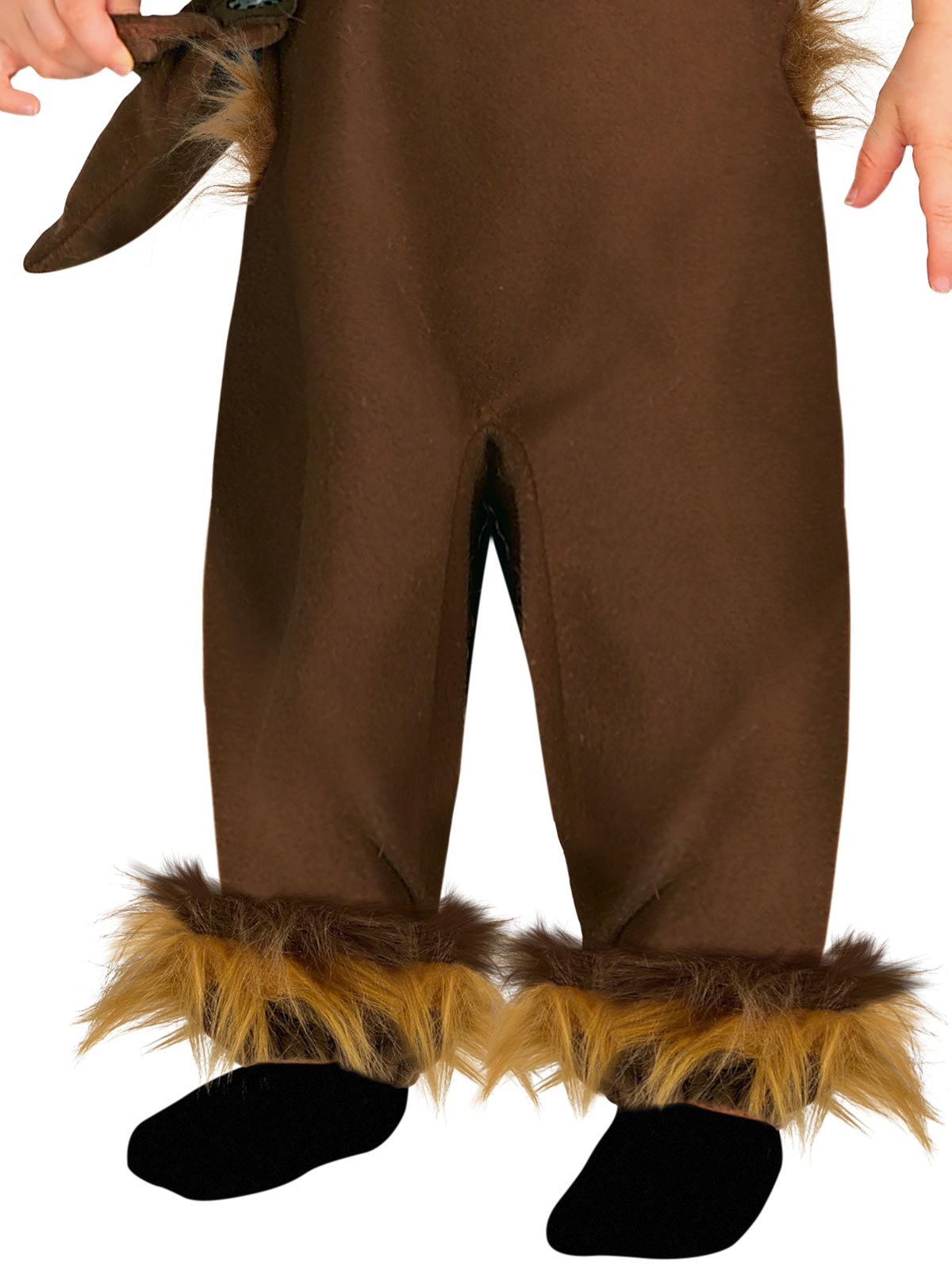 Toddler Chewbacca costume with matching headpiece, perfect for imaginative play at home.