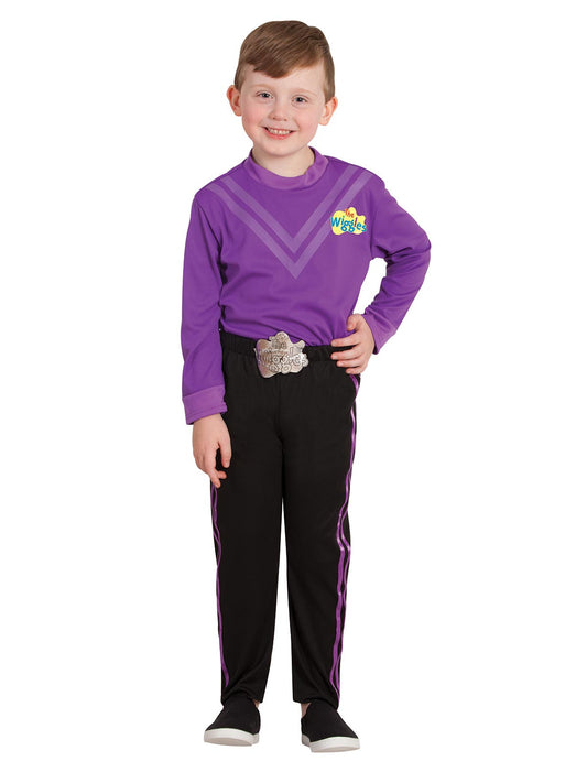 The Wiggles Purple Costume for Kids | Deluxe Set with Skivvy, Pants & Belt - Childrens Dress-Up